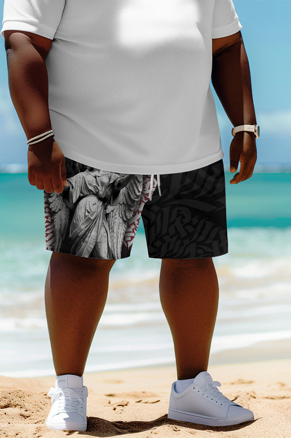 Unique Printed Casual Lace-up Loose Beach Shorts