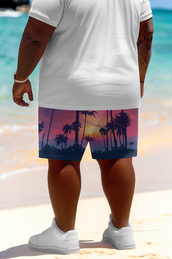 Unique Printed Casual Lace-up Loose Beach Shorts