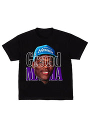 Loose Casual Plus Size Men's Vintage T-Shirt “GRAND MA-MA”