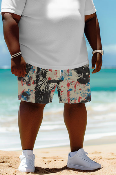 Unique Printed Casual Lace-up Loose Beach Shorts