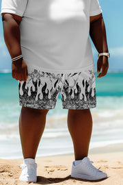 Unique Printed Casual Lace-up Loose Beach Shorts