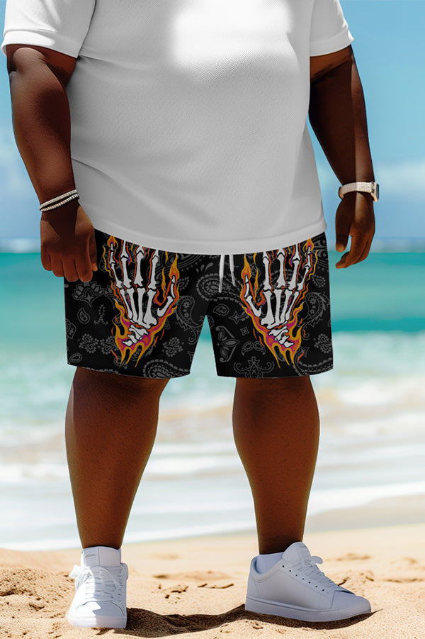 Unique Printed Casual Lace-up Loose Beach Shorts