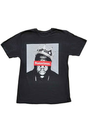 Loose Casual Plus-size Men's Vintage T-shirt Notorious Big Head Print