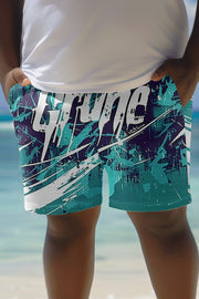 Unique Printed Loose Pocket Beach Shorts