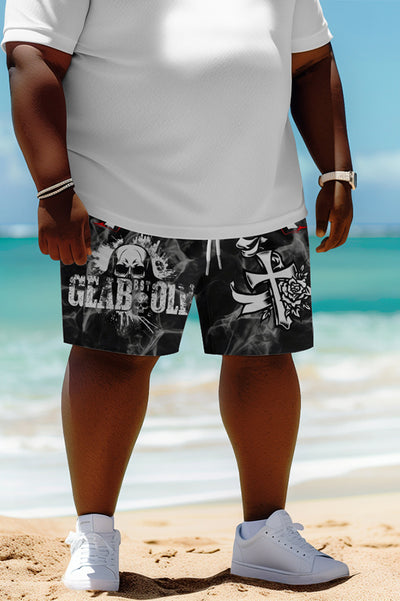 Unique Printed Casual Lace-up Loose Beach Shorts