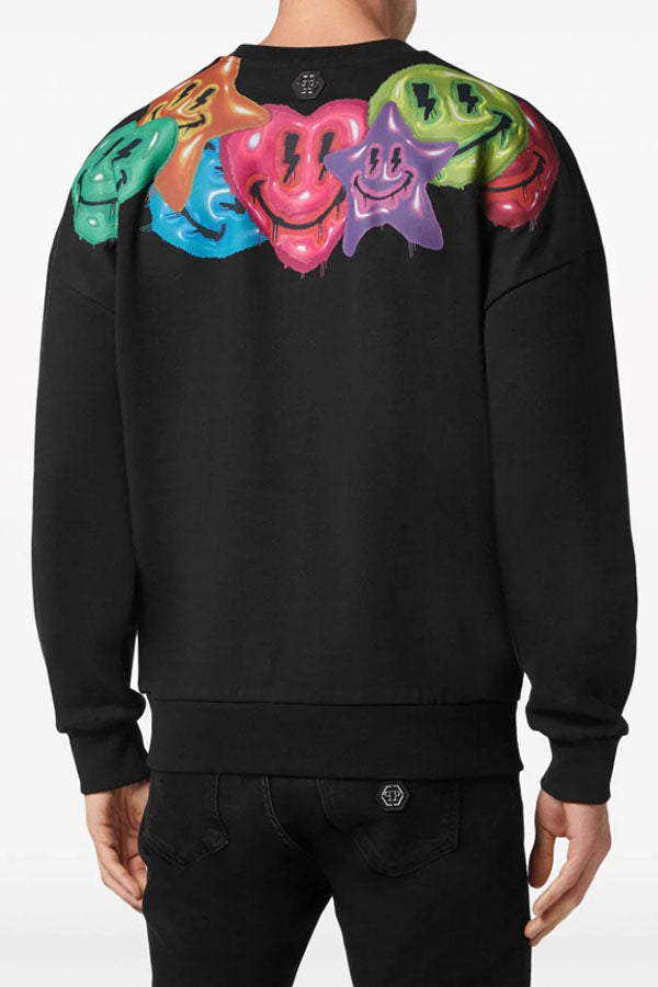 Loose Casual Plus-size Men's Casual Printed Sweatshirts