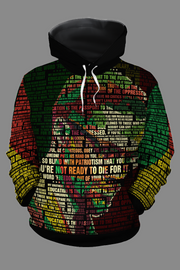 MALCOLM X INSPIRING QUOTES ALL-OVER HOODIE