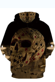 3D Cool Skull Printed Hoodie Sweatshirt