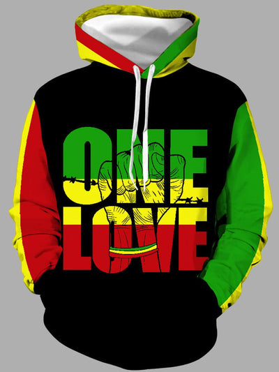 Casual Hooded Collar Letter Print Hoodie