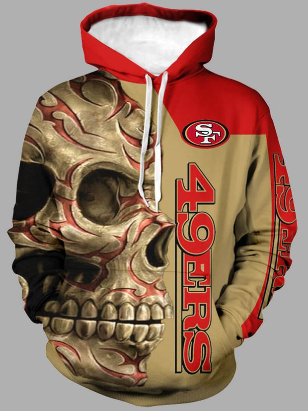 Street Hooded Collar Print Hoodie