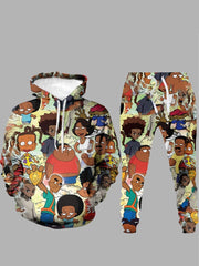 3D Cartoons Print  Two Piece Sets