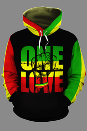 REGGAE ONE LOVE ALL-OVER HOODIE