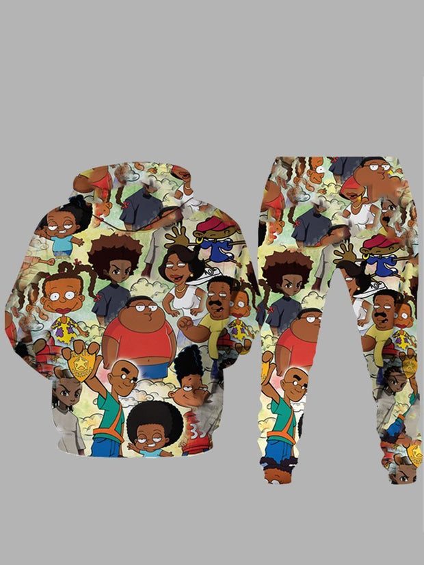 3D Cartoons Print  Two Piece Sets