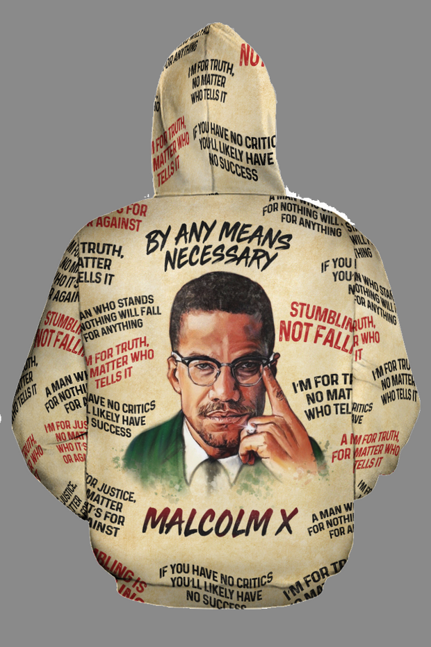 MALCOLM X THE LEADER ALL-OVER HOODIE