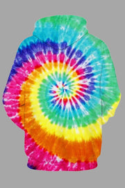 3D Tie-dye Printed Hoodie Sweatshirt