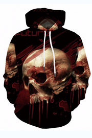 3D Cool Skull Printed Hoodie Sweatshirt