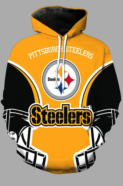 Street 3D Pittsburgh Steelers Printed Hooded Sweatshirt