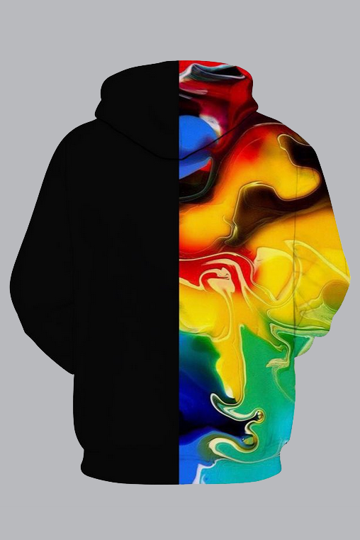 Street 3D printed hooded sweatshirt