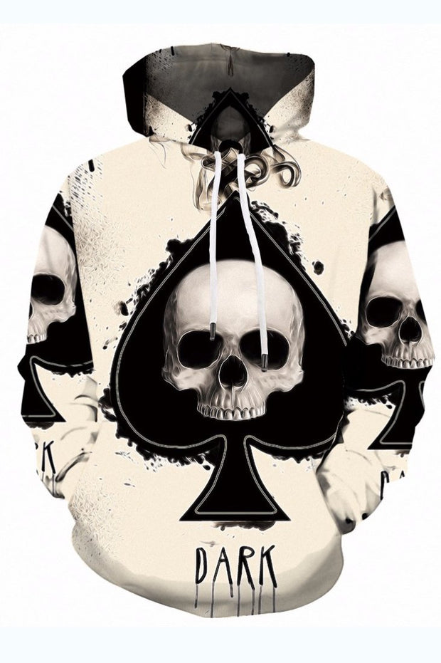 3D Cool Skull Printed Hoodie Sweatshirt