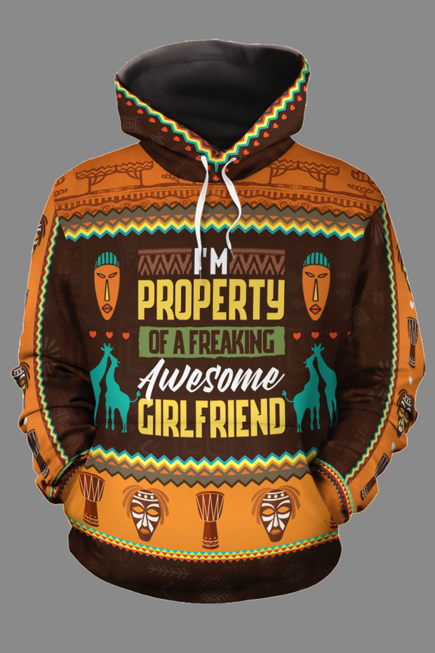 PROPERTY OF A FREAKING AWESOME GIRLFRIEND 2 ALL-OVER HOODIE