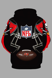 Street 3D Tampa Bay Buccaneers  Printed Hooded Sweatshirt