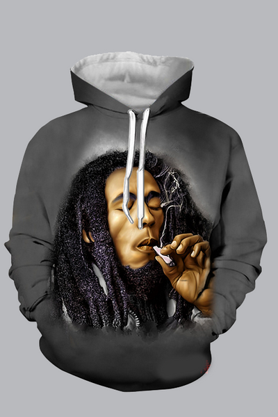 Street 3D printed hooded sweatshirt