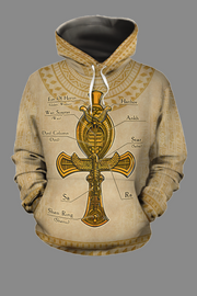 ANKH THE CROSS OF LIFE ALL-OVER HOODIE