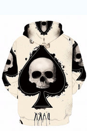 3D Cool Skull Printed Hoodie Sweatshirt