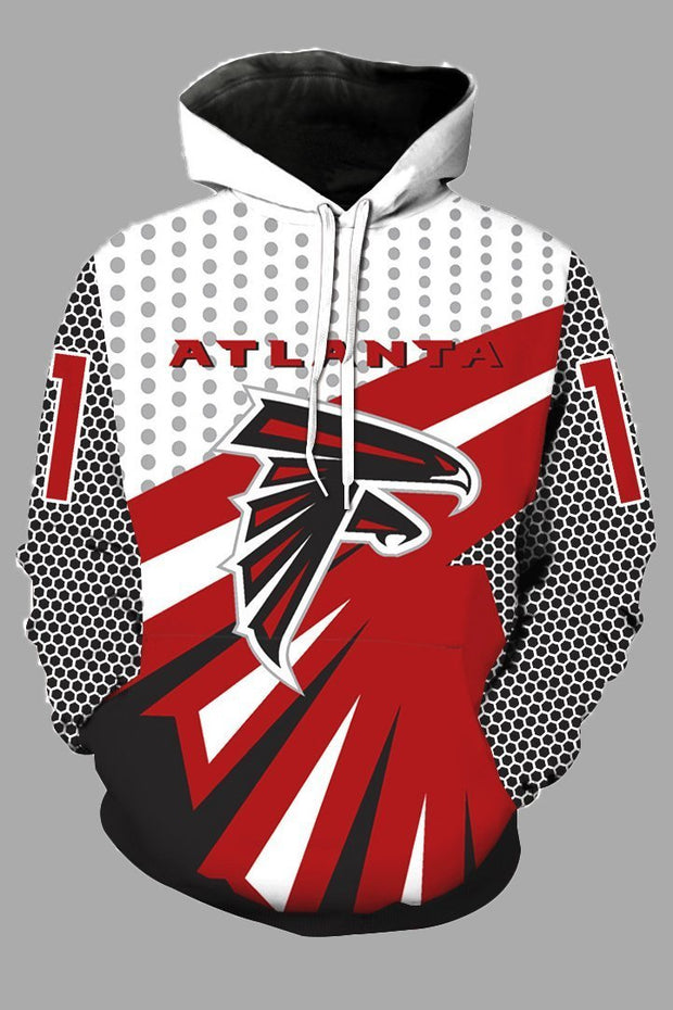 Street 3D Atlanta Falcons Digital Printed Hooded Sweatshirt