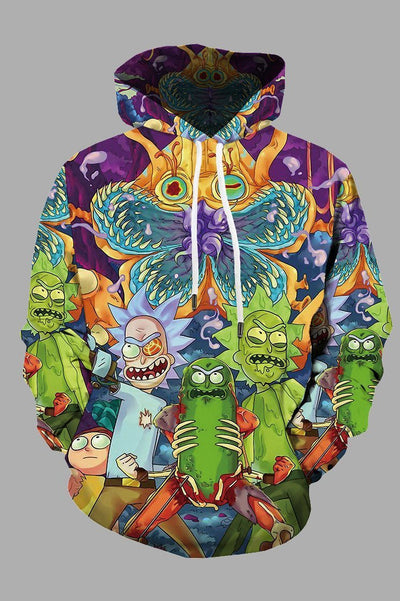 3D Cool Cartoon Printed Hoodie Sweatshirt