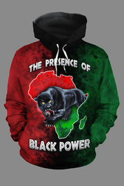 THE PRESENCE OF BLACK POWER ALL-OVER HOODIE