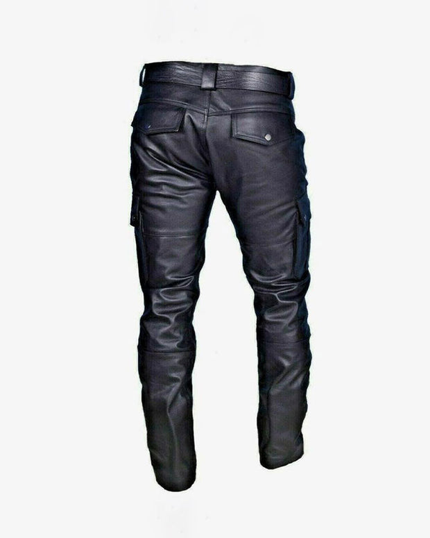 Men's Casual Leather Pants