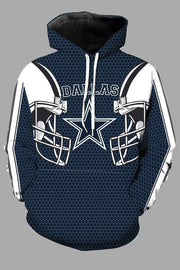 Street 3D Dallas Cowboys Digital Printed Hooded Sweatshirt