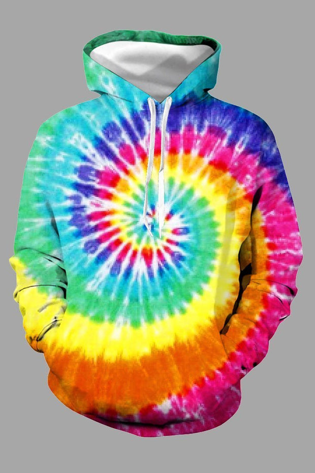 3D Tie-dye Printed Hoodie Sweatshirt